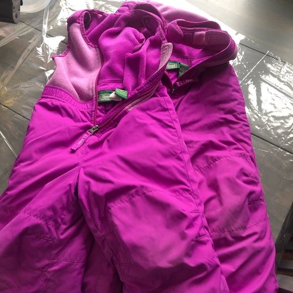 LL Bean Girls Snowpants Size 4T - Picture 1 of 3